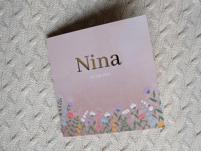 Geboortekaart Nina