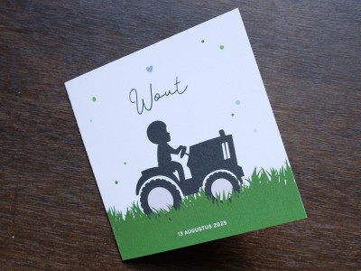 Geboortekaart Wout