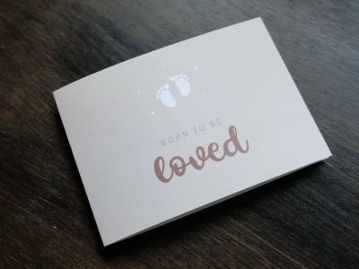 Geboortekaart Born to be loved