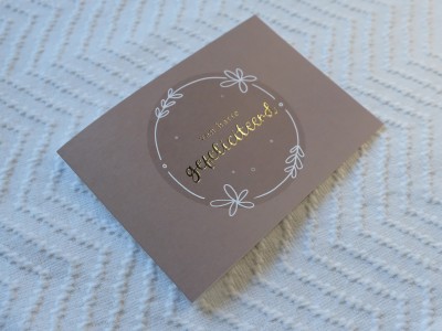 Wenskaart Van harte gefeliciteerd (floral)