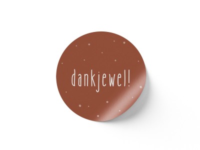 Sluitsticker Dankjewel