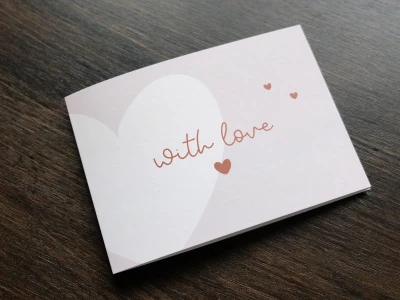 Wenskaart With love